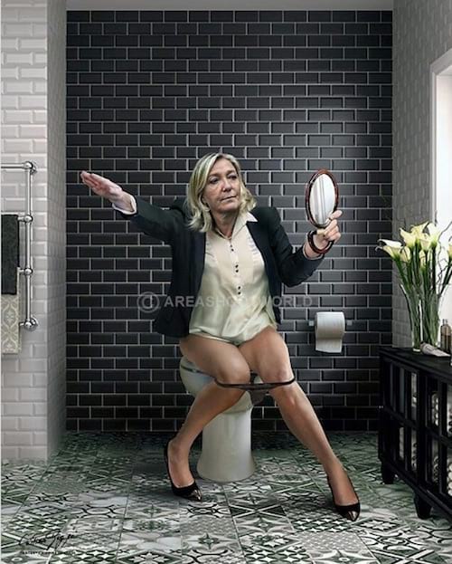 Marine Le Pen  vue par Cristina Guggeri