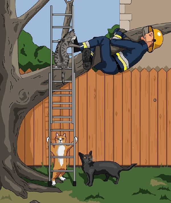 pompier-accroche-a-une-branche