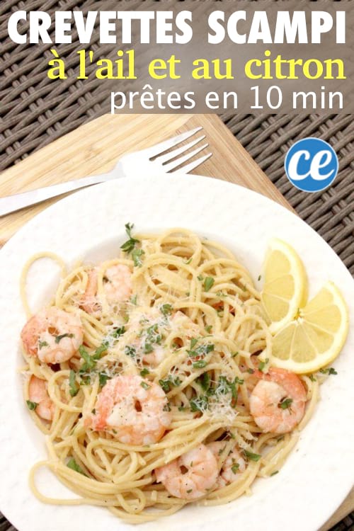 recette de crevettes à l'ail, au parmesan et au citron