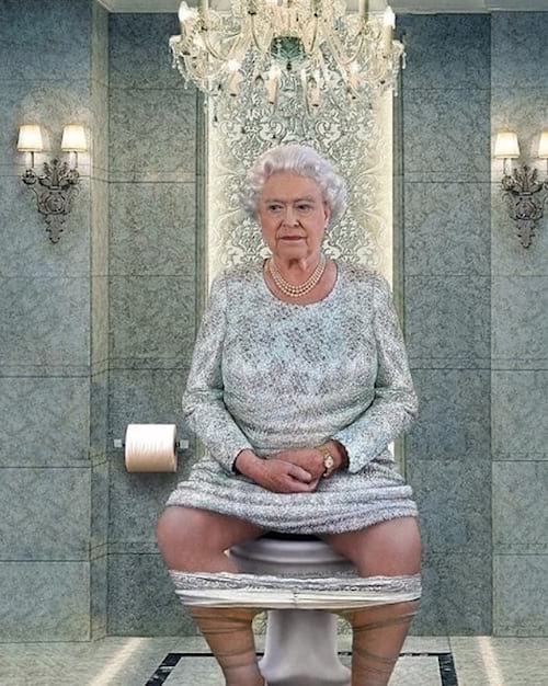 Elisabeth II vue par Cristina Guggeri