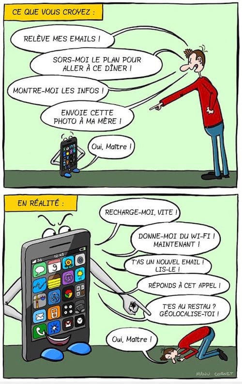 le smartphone est devenue le nouveau dieu