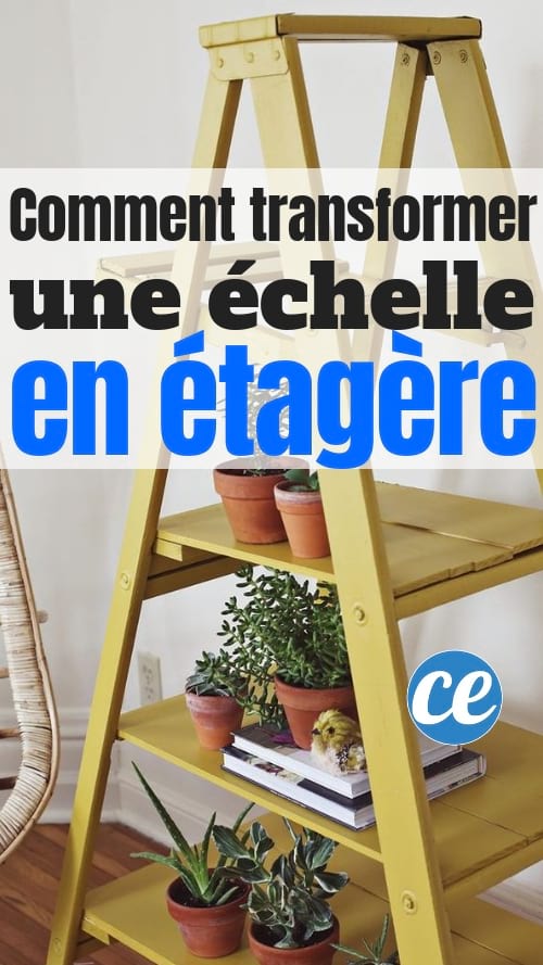 comment transformer une échelle en étagère
