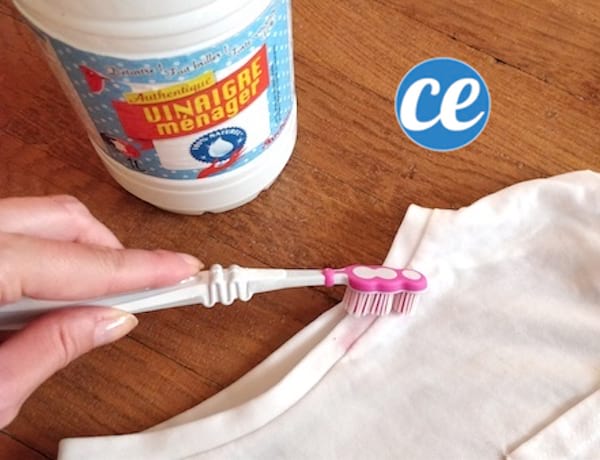 détacher le rouge à lèvre avec vinaigre blanc