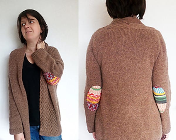 faire des patchs aux coudes d'un pull facilement
