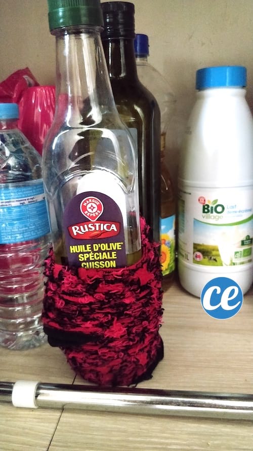 protéger bouteille qui coule ou colle