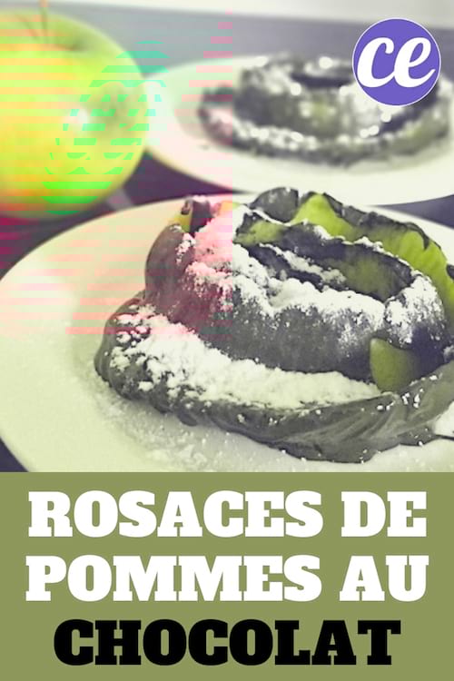 Recette des rosaces de pomme au chocolat facile à faire