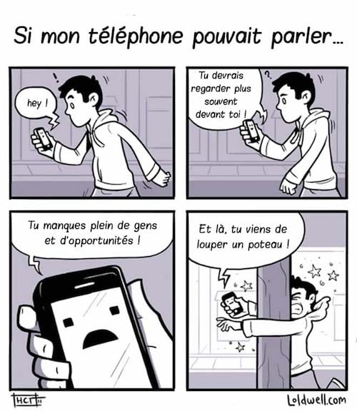 les rencontres que l'on manque à cause du smartphone