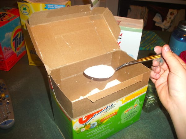 Pour éliminer le plastique de votre vie, utilisez de la lessive en poudre pour remplacer les bouteilles plastique de lessive liquide