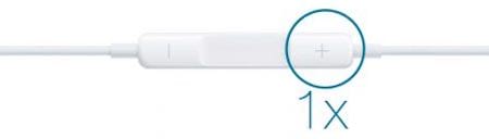 Appuyez sur le bouton plus pour augmenter le volume de la musique