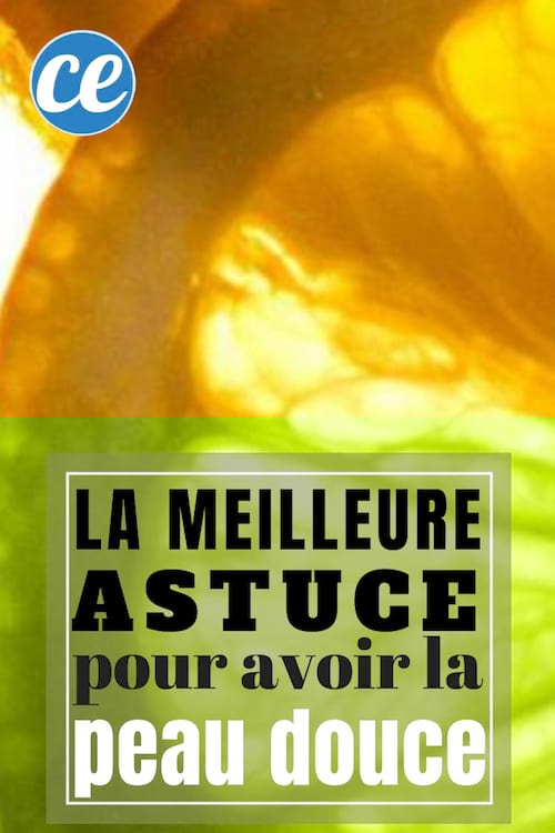 avoir la peau douce avec le citron