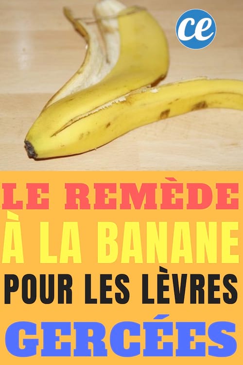 le remède fait maison à la banane pour soigner les lèvres gercées