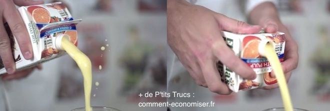 Comment servir jus d'orange sans éclaboussures
