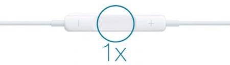 Appuyez une fois sur le bouton du milieu pour passer d'un appel à l'autre