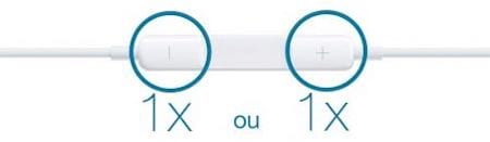 Appuyez sur le bouton moins ou plus pour prendre une photo