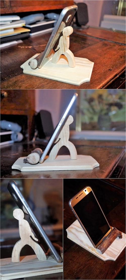 support en bois de palette pour portable