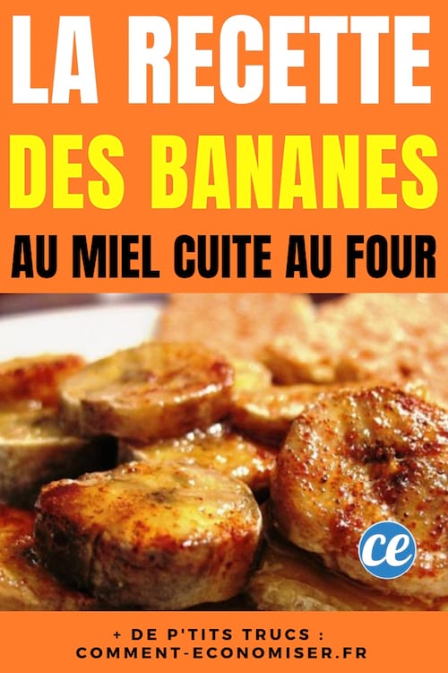 La recette simple et délicieuse des bananes au miel cuite au four.