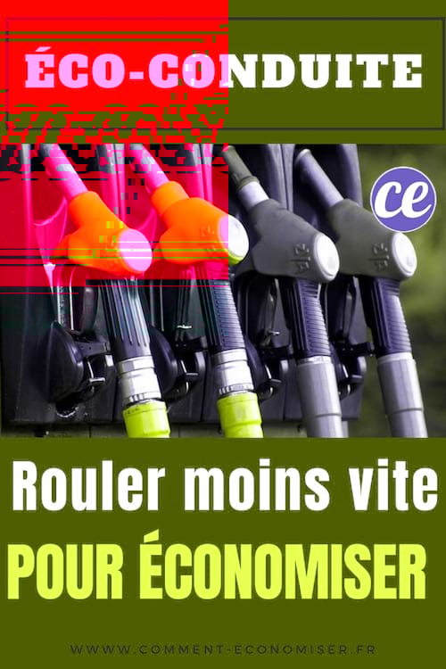 Rouler moins vite pour consommer moins d'essence