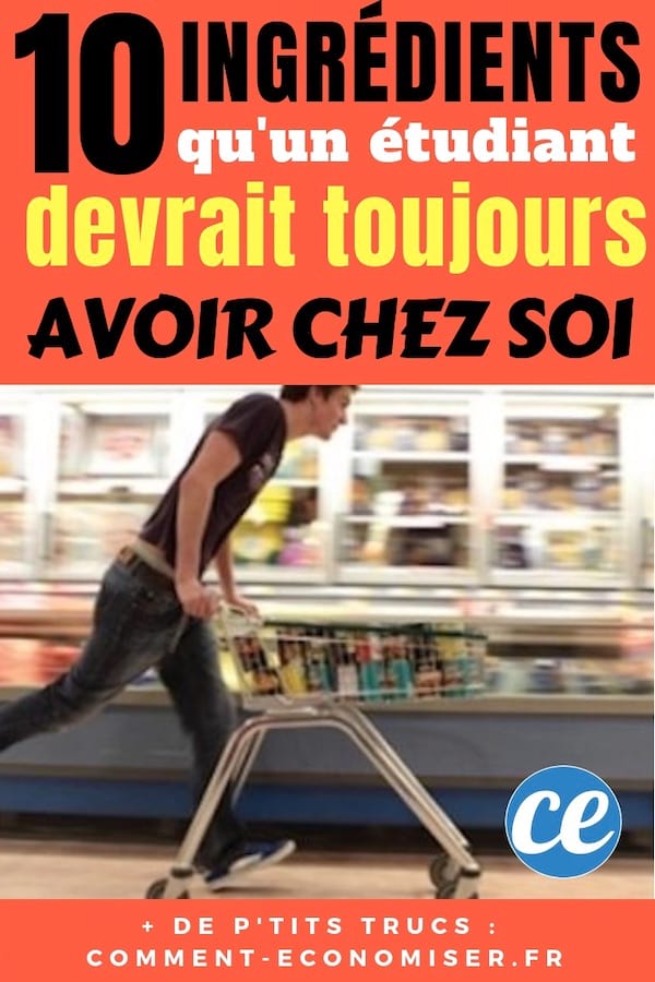 10 ingrédients qu'un étudiant devrait toujours avoir chez soi