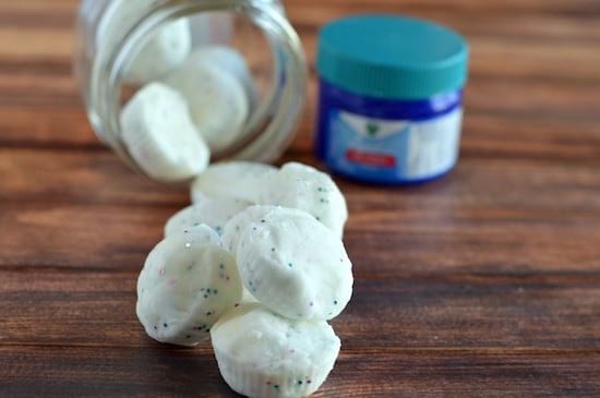 des pastilles de vicks vaporub pour la douche