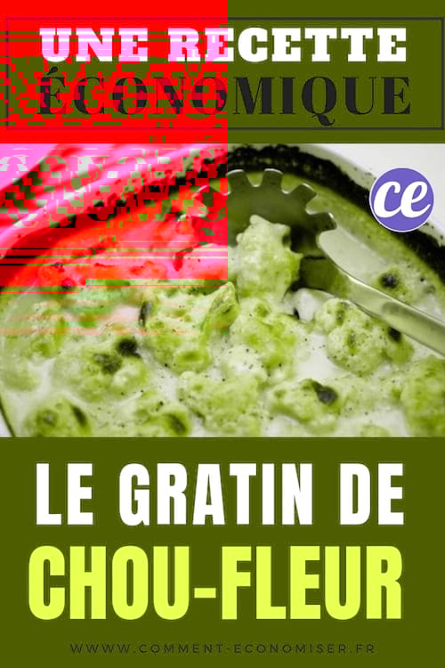 Un gratin de chou-fleur aux lardons