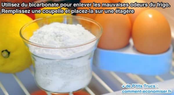 Utilisez du bicarbonate de soude pour éliminer les mauvaises odeurs de frigo