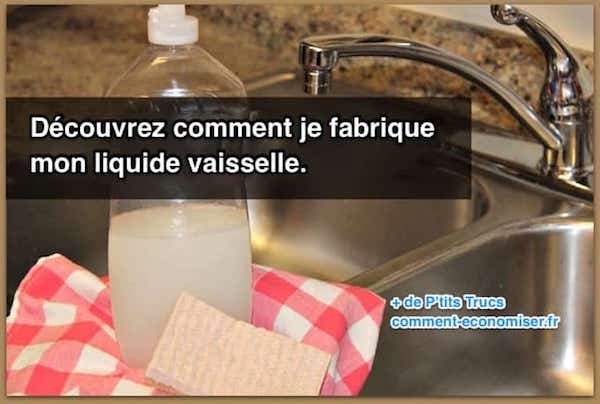Recette facile du liquide vaisselle fait maison
