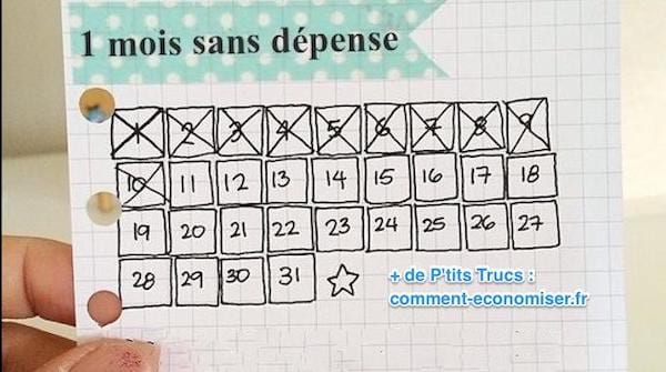 Comment survivre à 1 mois sans dépense