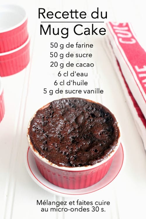 Prete En Seulement 1 Min La Delicieuse Recette Du Mug Cake Au Chocolat