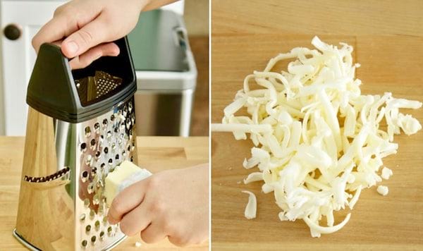 raper du beurre avec rape à fromage