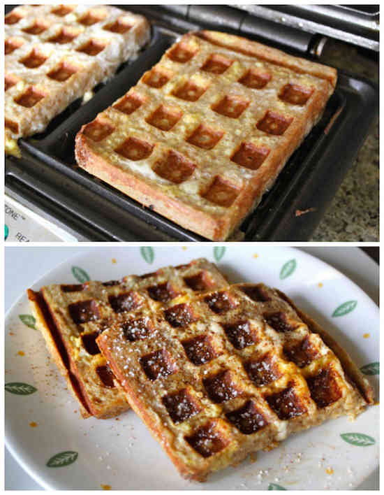 Le pain perdu se prépare facilement avec un gaufrier.