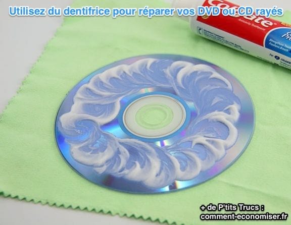 Réparer CD et DVD avec dentifrice