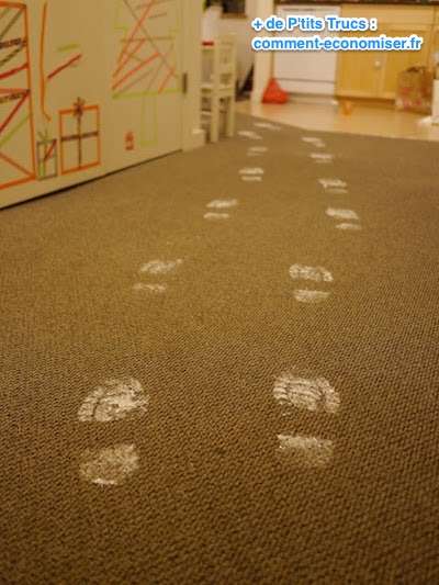 Traces de pas du père noël