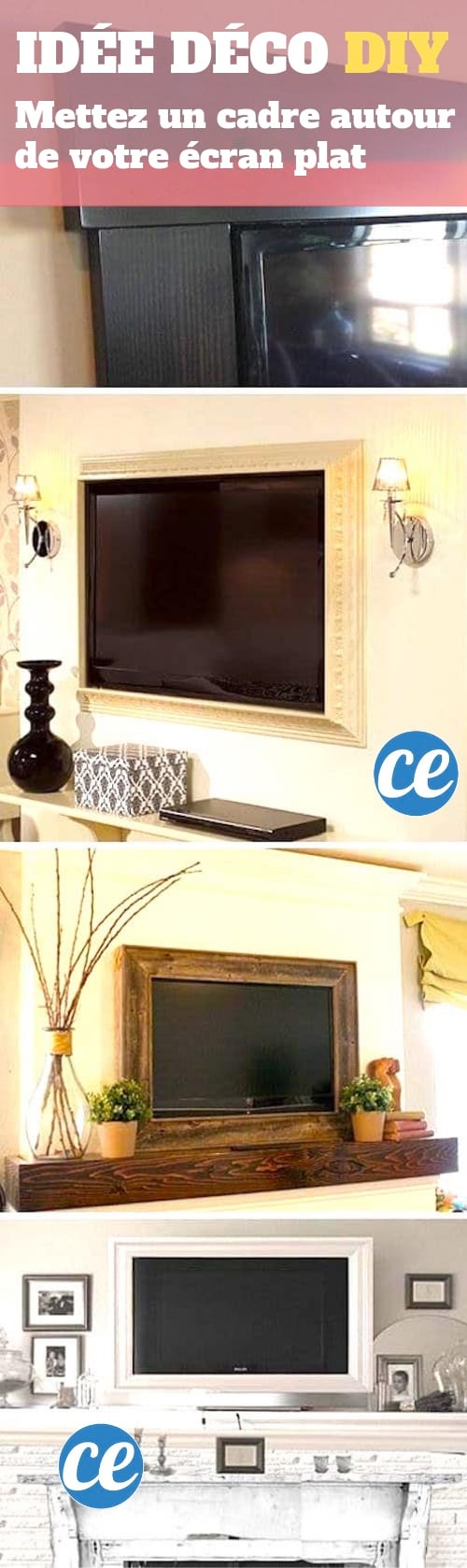 Déco DIY pour la maison : mettez un cadre autour de votre écran plat.