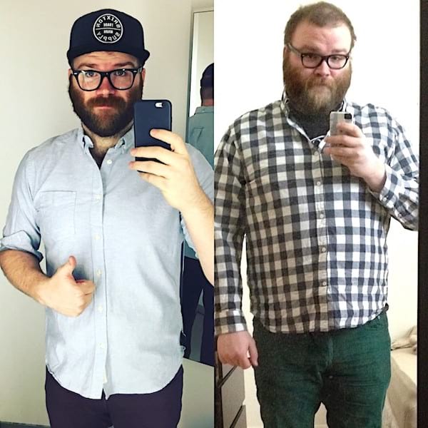 Avant et après avoir arrêté de boire de l'alcool 