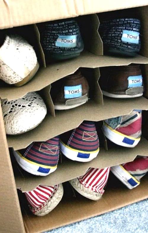 astuces pour ranger les chaussures facilement