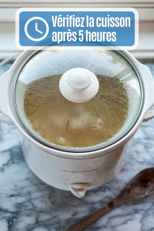 Recette facile et pas chère : comment faire des haricots avec une mijoteuse.