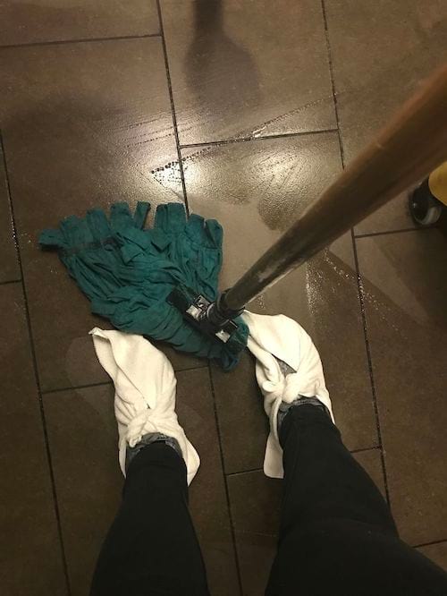 L'astuce pour passer la serpillière