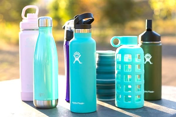 gourde d'eau pour éviter les bouteilles plastiques