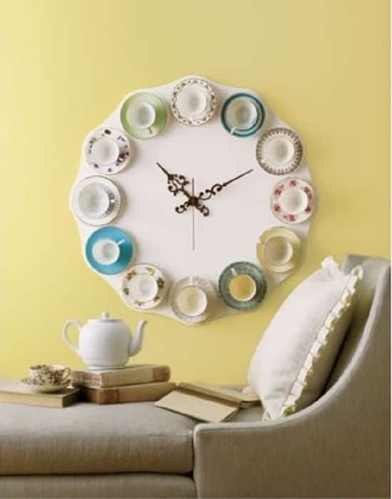horloge avec objet recyclé