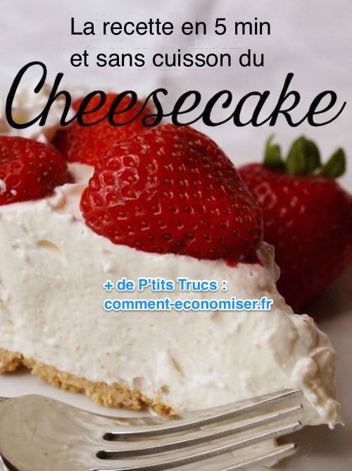 La Recette du Cheesecake Fait en 5 min et Sans Four !