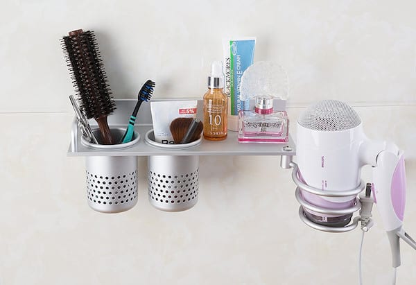 étagère de rangement minimaliste pour la salle de bains