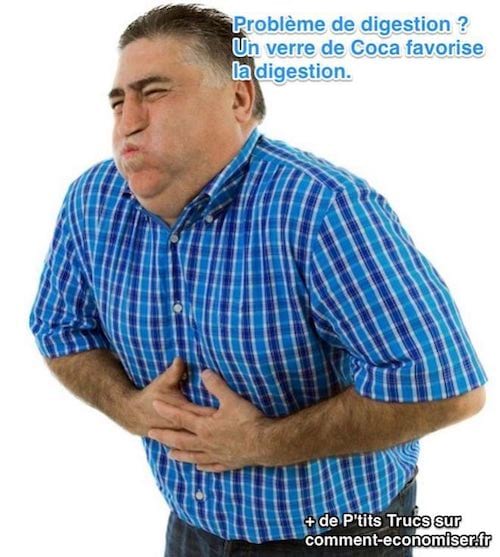 douleur estomac coca cola facilite digestion