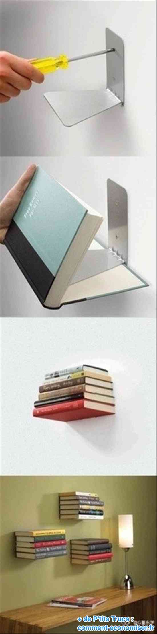 Comment faire une étagère de livres invisible