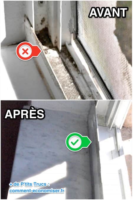 nettoyer les rails des fenêtres