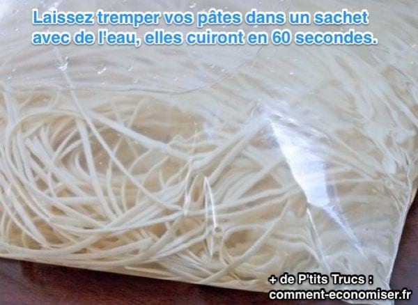 L'astuce pour diminuer le temps de cuisson des pates