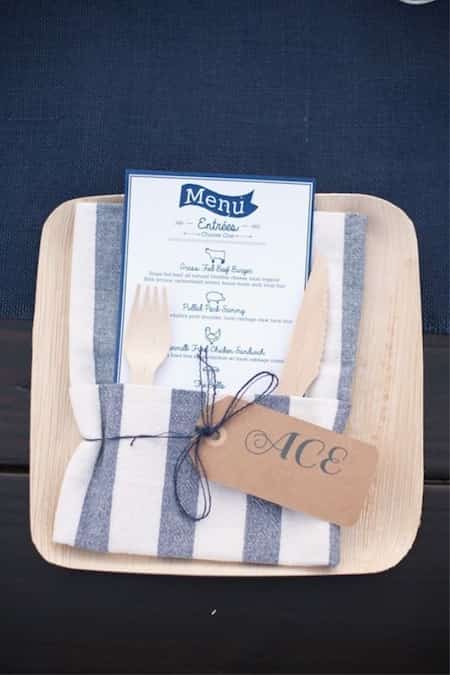 présentation table originale mariage