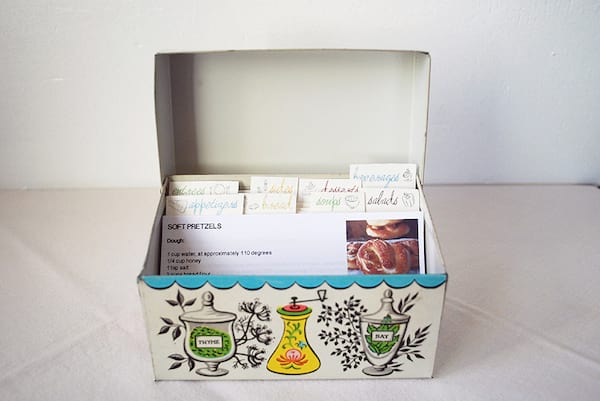 Une boite pour ranger toutes les recettes