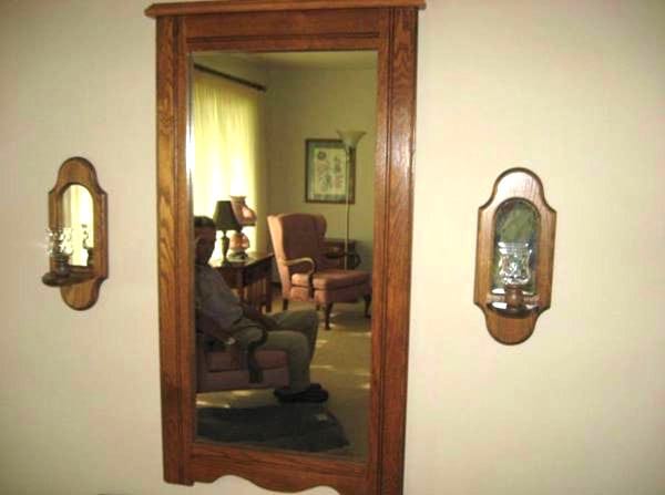 photo d'un miroir en bois
