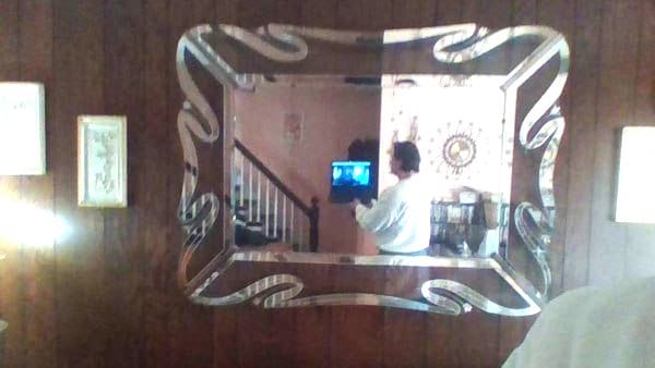 miroir moderne pris en photo