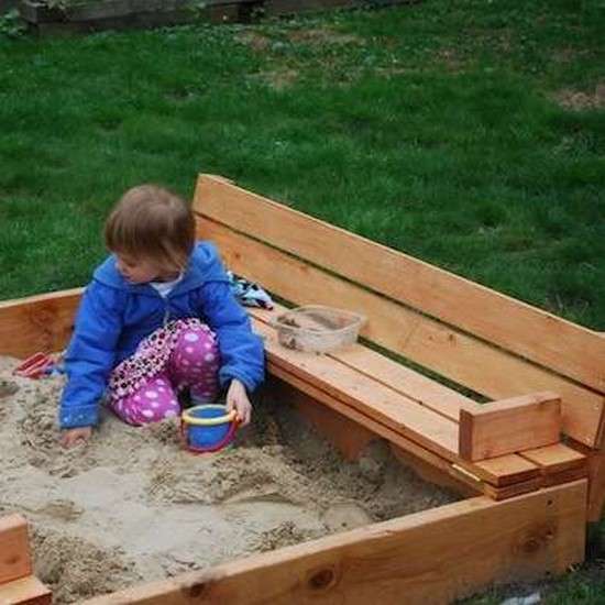 comment construire bac à sable avec palettes